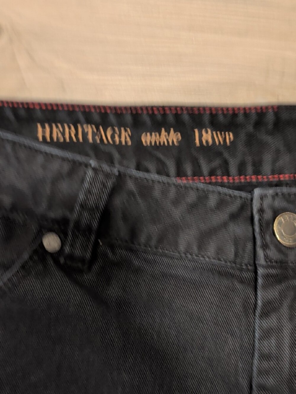 HERITAGE- 18WP Black Ankle Jeans - Picture 4 of 8